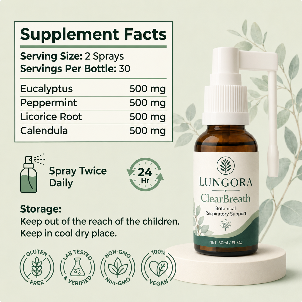 Lungora - Lung Cleansing Spray